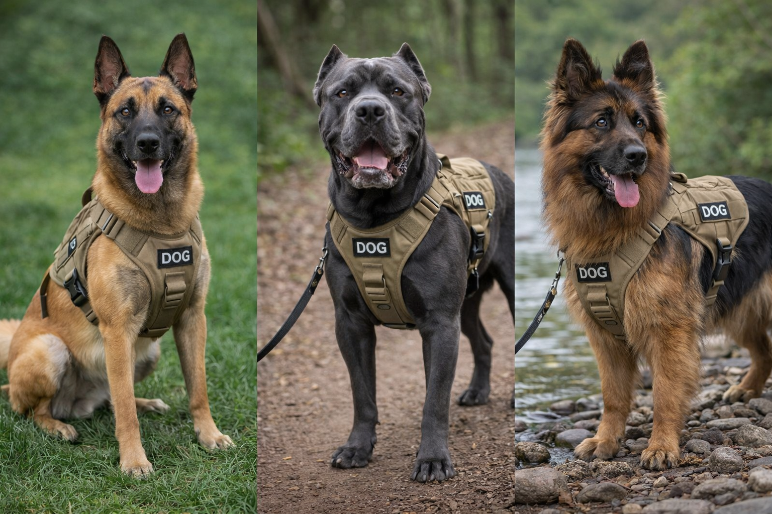 Harnais Tactique Premium pour Chien – Ultra Résistant & Ajustable