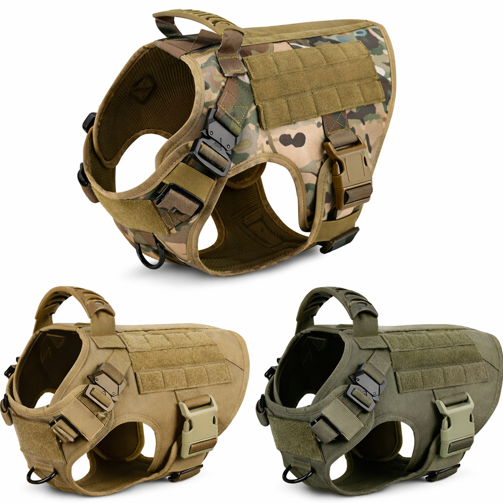 Harnais Tactique Premium pour Chien – Ultra Résistant & Ajustable